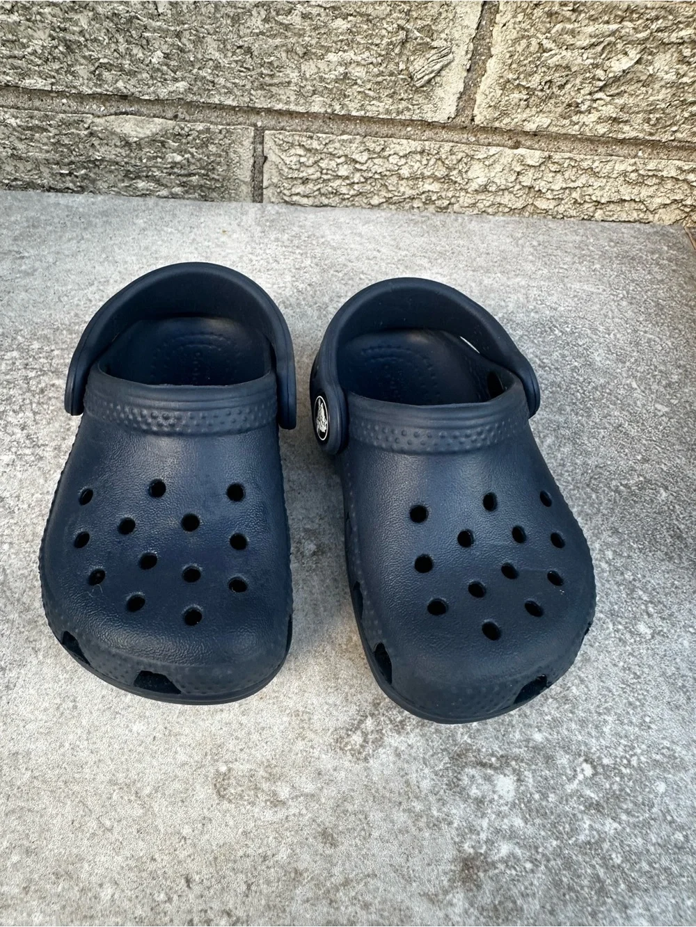Crocs Kids Navy Slip-On Clog - Comfortable size 5